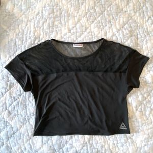 Reebok half mesh top